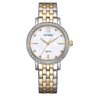 CITIZEN Ladies Quartz Two Tone Stainless Steel Bracelet EL3106-59D