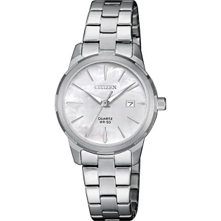 CITIZEN Quartz Silver Stainless Steel Bracelet EU6070-51D