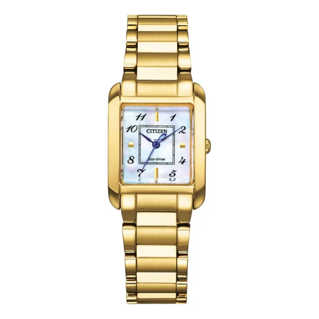 CITIZEN Ladies Eco-Drive Gold Stainless Steel Bracelet EW5602-81D