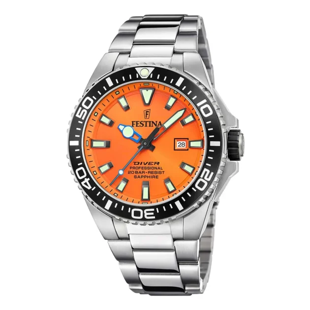 FESTINA Divers Silver Stainless Steel Bracelet F20663/4
