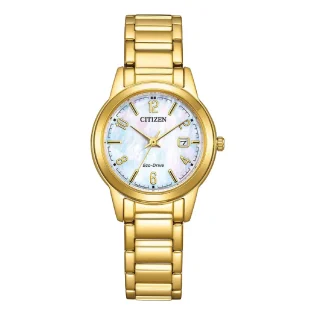 CITIZEN Ladies Eco-Drive Gold Stainless Steel Bracelet FE1242-78D