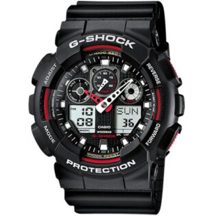 G-SHOCK Black Rubber Strap GA-100-1A4ER