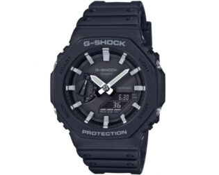 G-SHOCK Black Rubber Strap GA-2100-1AER