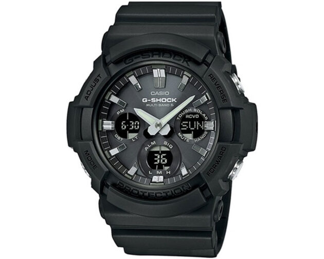 G-SHOCK Tough Solar Multiband Black Rubber Strap GAW-100B-1AER