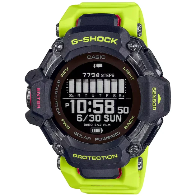 G-SHOCK G-Squad Smart Green Rubber Strap GBD-H2000-1A9ER
