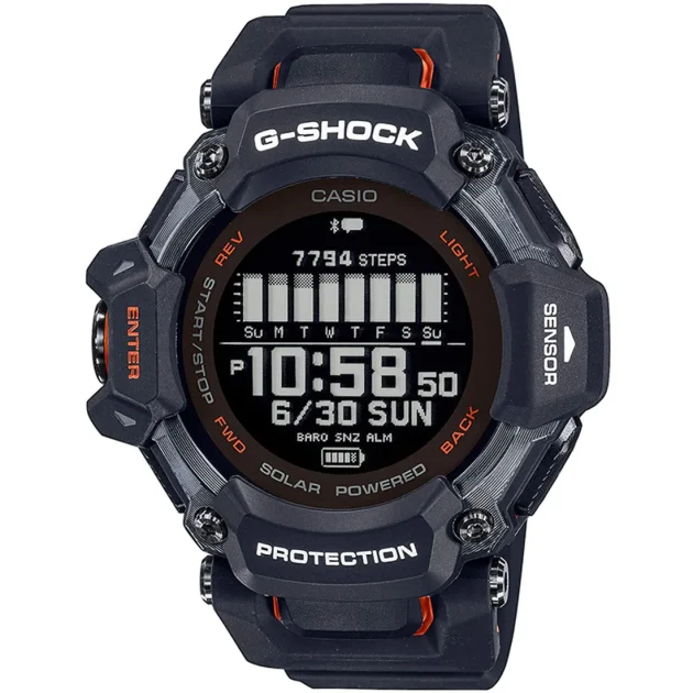 G-SHOCK Tough Solar Smart Black Rubber Strap GBD-H2000-1AER