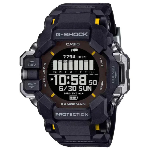 G-SHOCK Master Rangeman Tough Solar Smart Black Rubber Strap GPR-H1000-1ER