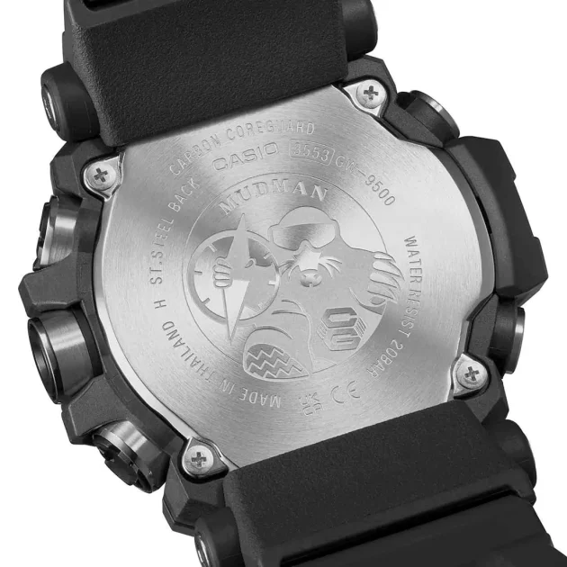 G-SHOCK Master of G-Land Mudman Tough Solar Black Rubber Strap GW-9500-1ER - Image 3