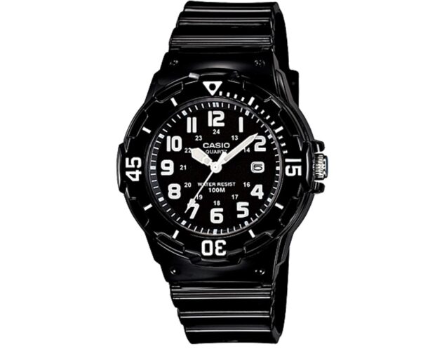 CASIO Standard Collection Black Rubber Strap LRW-200H-1BV