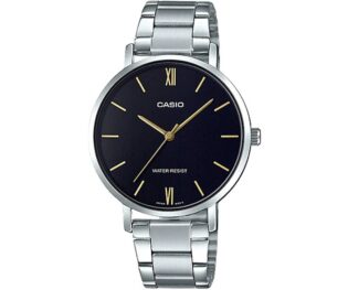 CASIO Standard Collection Silver Stainless Steel Bracelet  LTP-VT01D-1BUDF