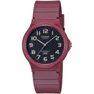 CASIO Standard Collection Bordeaux Rubber Strap MQ-24UC-4BEF
