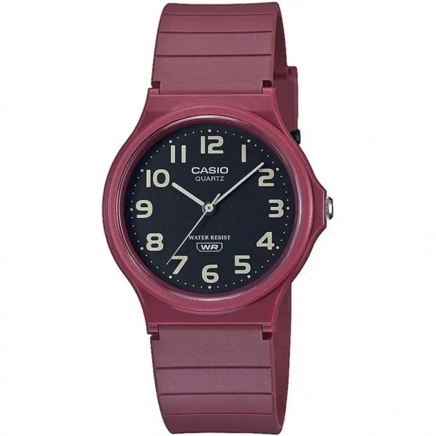 CASIO Standard Collection Bordeaux Rubber Strap MQ-24UC-4BEF