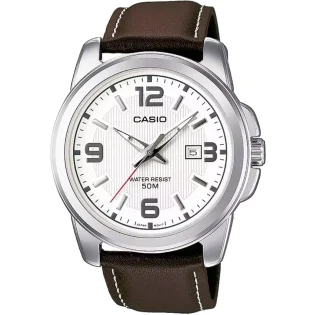 CASIO Standard Collection Brown Leather Strap MTP-1314PL-7AVEF