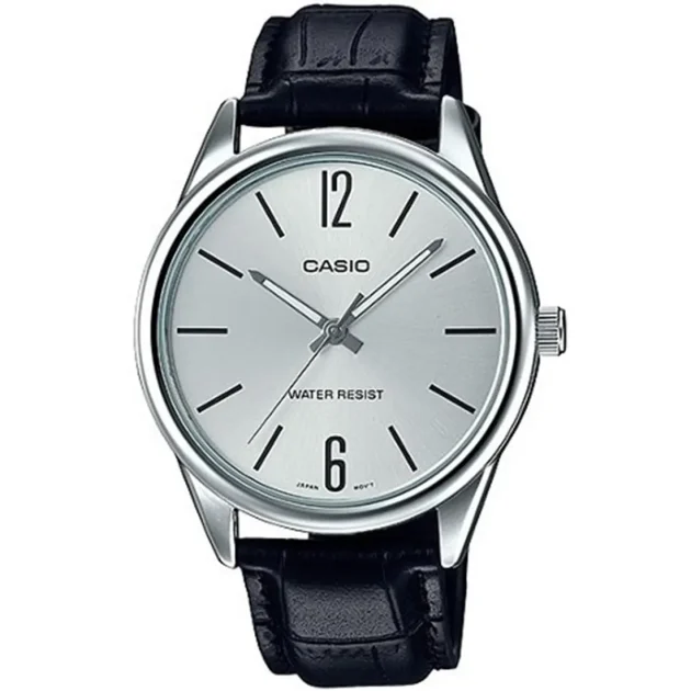 CASIO Standard Collection Black Leather Strap MTP-V005L-7BUDF