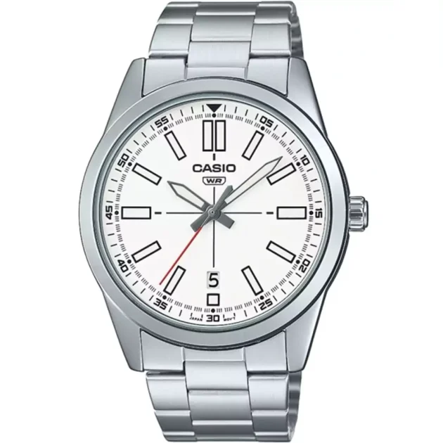 CASIO Standard Collection Silver Stainless Steel Bracelet MTP-VD02D-7EUDF