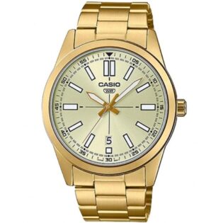 CASIO Standard Collection Gold Stainless Steel Bracelet  MTP-VD02G-9EUDF