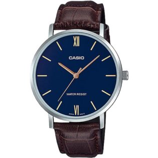 CASIO  Standard Collection Brown Leather Strap  LTP-VT01L-2BUDF