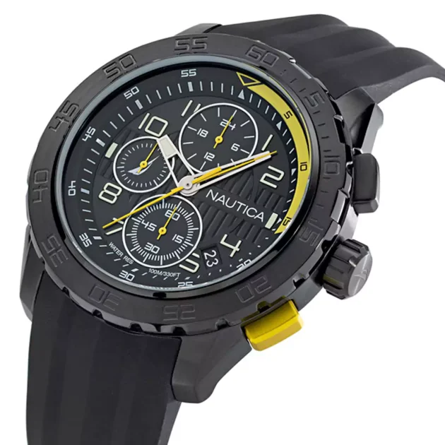 NAUTICA NST 101 Black Rubber Strap NAPNSS302 - Image 2