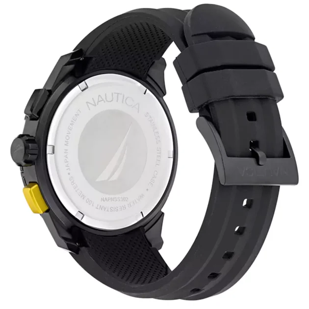 NAUTICA NST 101 Black Rubber Strap NAPNSS302 - Image 3