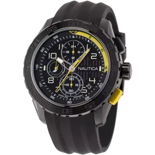 NAUTICA NST 101 Black Rubber Strap NAPNSS302
