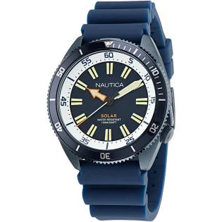 NAUTICA Vintage Solar Blue Rubber Strap NAPNVS403