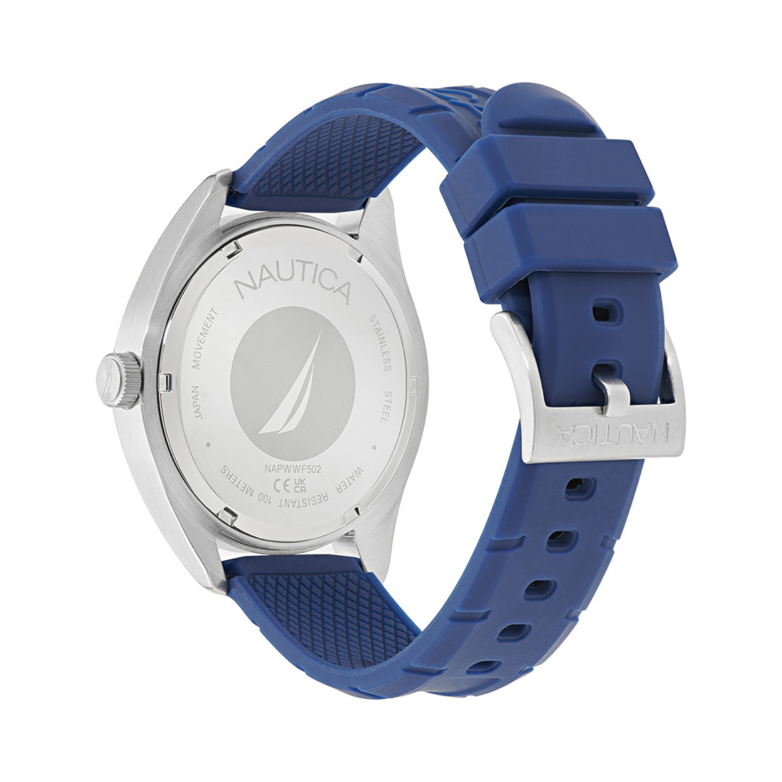 NAUTICA NCT Windward Blue Silicone Strap NAPWWF502