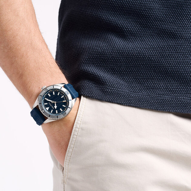 NAUTICA NCT Windward Blue Silicone Strap NAPWWF502 - Image 3