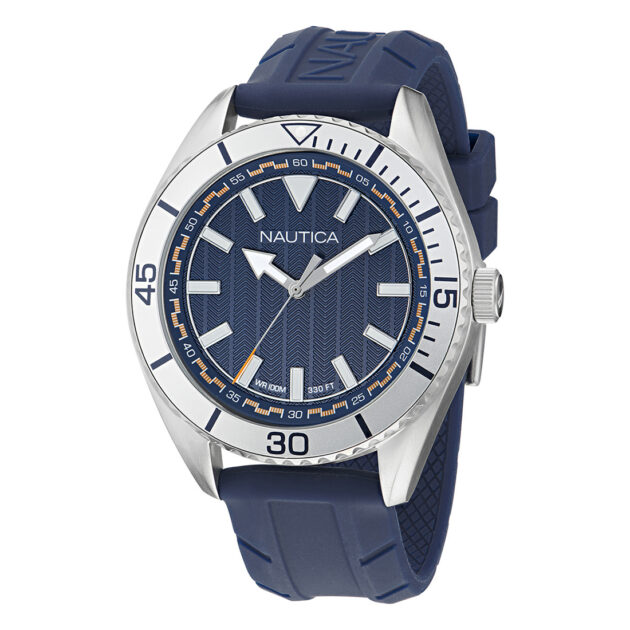 NAUTICA NCT Windward Blue Silicone Strap NAPWWF502
