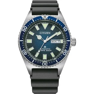 CITIZEN Promaster Diver Auto Black Rubber Strap NY0129-07LE