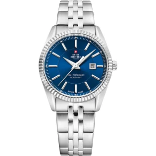 SWISS MILITARY By Chrono Silver Stainless Steel Bracelet SM34066.03