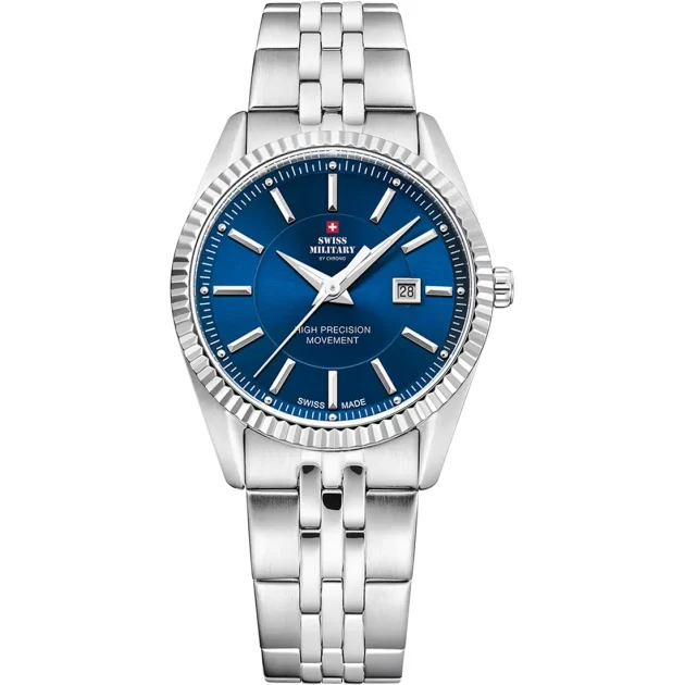 SWISS MILITARY By Chrono Silver Stainless Steel Bracelet SM34066.03