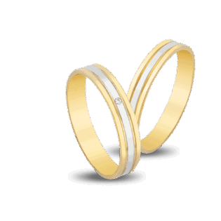 veres4ever Χρυσές Βέρες 18 Καρατίων V3144