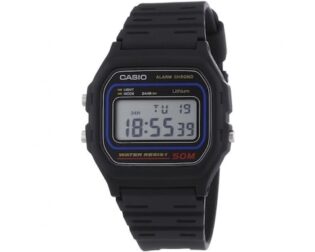 CASIO Standard Collection Sport Black Rubber Strap W-59-1V