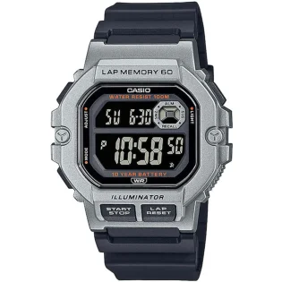 CASIO Standard Collection Black Rubber Strap WS-1400H-1BV