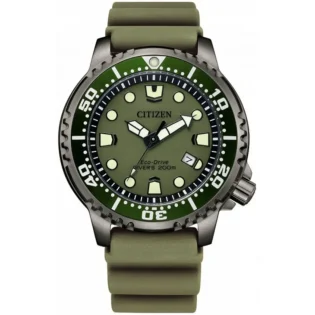CITIZEN Promaster Eco-Drive Khaki Rubber Strap BN0157-11X