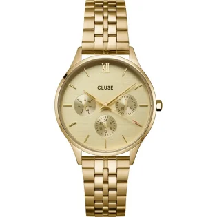 CLUSE Minuit Multifunction Gold Stainless Steel Bracelet CW10701