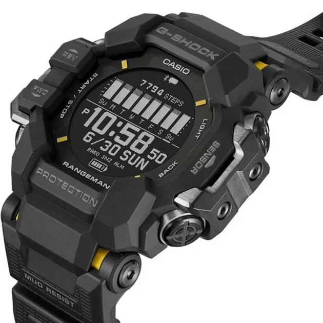G-SHOCK Master Rangeman Tough Solar Smart Black Rubber Strap GPR-H1000-1ER - Image 2