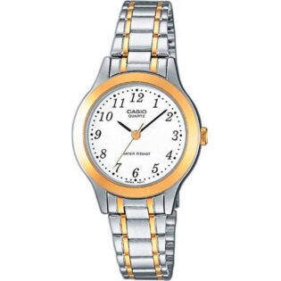 CASIO Standard Collection Two-Tone Stainless Steel Bracelet  LTP-1263PG-7BEG