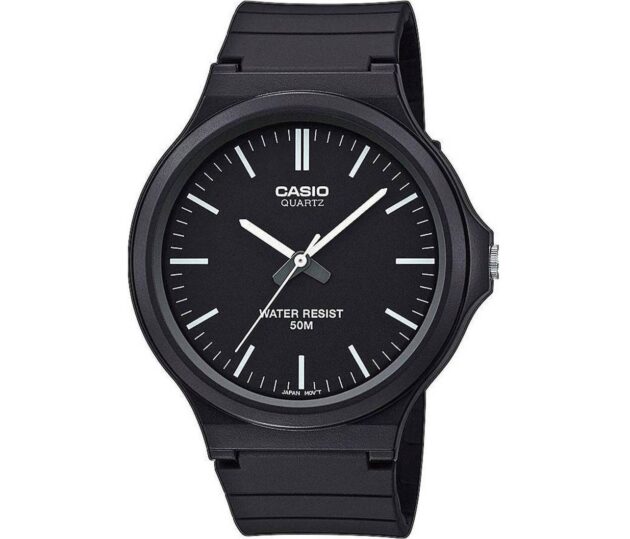 CASIO Standard Collection Black Rubber Strap MW-240-1EVEF