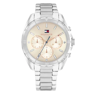 TOMMY HILFIGER Leged Chronograph Silver Stainless Steel Bracelet 1782782