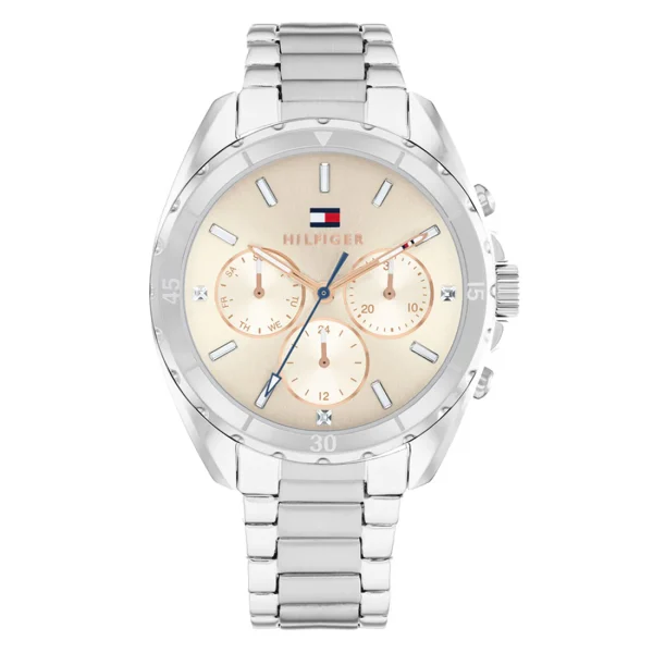 TOMMY HILFIGER Leged Chronograph Silver Stainless Steel Bracelet 1782782