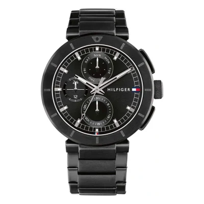 TOMMY HILFIGER Troy Black Stainless Steel Bracelet 1792119