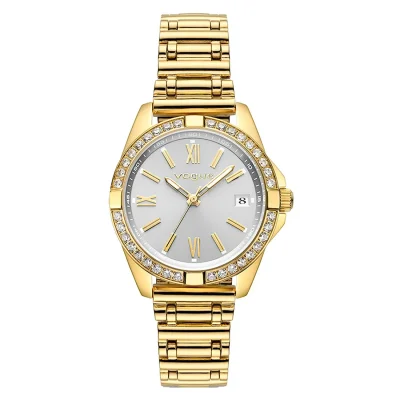VOGUE Liz Mini Crystals Gold Stainless Steel Bracelet 2020615841