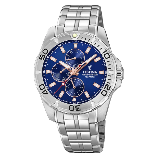 FESTINA Sports Silver Stainless Steel Bracelet F20445/5
