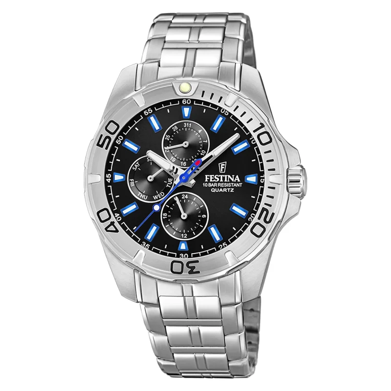 FESTINA Sports Silver Stainless Steel Bracelet F20445/6