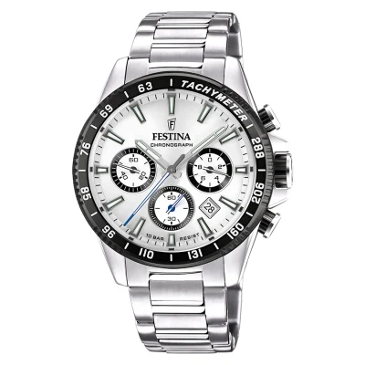 FESTINA Chronograph Silver Stainless Steel Bracelet F20560/1