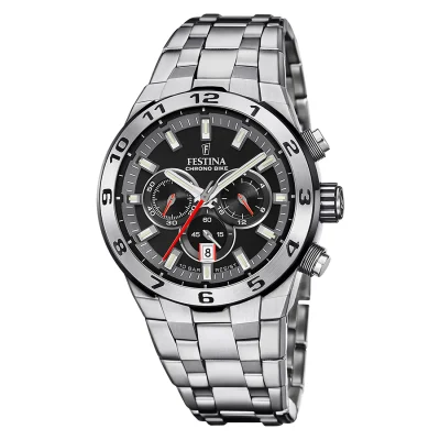 FESTINA Chronograph Silver Stainless Steel Bracelet F20670/6