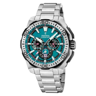 FESTINA Chronograph Silver Stainless Steel Bracelet F20724/6