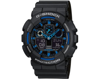 G-SHOCK Black Rubber Strap GA-100-1A2ER