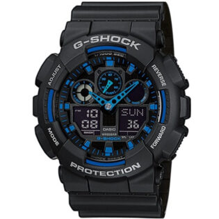 G-SHOCK Black Rubber Strap GA-100-1A2ER